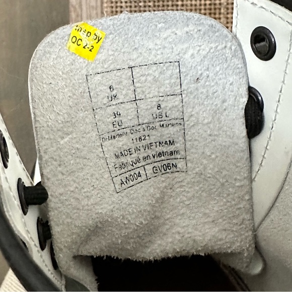 Dr. Martens 1460 Smooth White Boots - Picture 12 of 16